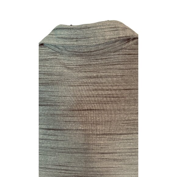 NWT Walter Hagen Size Large Gray Striped Polo Shirt 100% Polyester Golf Wear - Picture 7 of 13